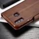 Samsung Galaxy M20 Power Stand Portemonnee Bookcase Hoesje Bruin afbeelding 16
