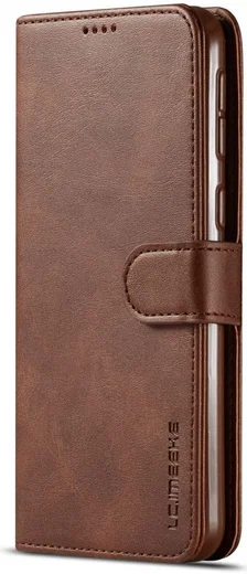 Samsung Galaxy M20 Power Stand Portemonnee Bookcase Hoesje Bruin afbeelding 7