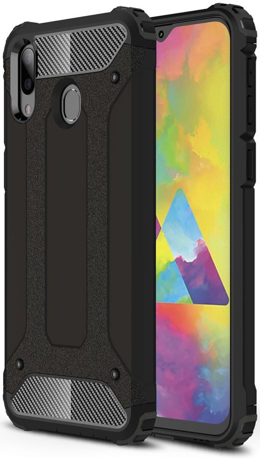 Samsung Galaxy M20 Power Hybride Hoesje Zwart afbeelding 1