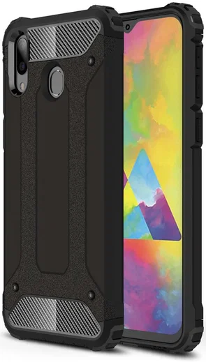 Samsung Galaxy M20 Power Hybride Hoesje Zwart afbeelding 1