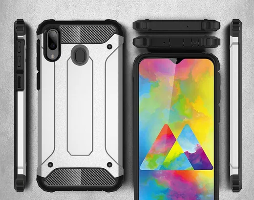 Samsung Galaxy M20 Power Hybride Hoesje Zwart afbeelding 6