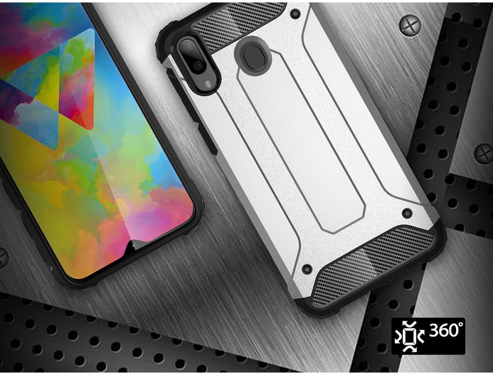 Samsung Galaxy M20 Power Hybride Hoesje Zwart afbeelding 8