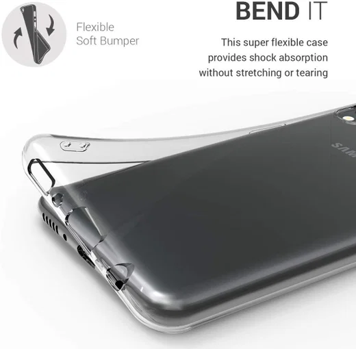 Samsung Galaxy M20 Power Hoesje Dun TPU Transparant afbeelding 2