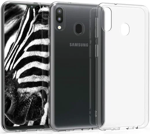 Samsung Galaxy M20 Power Hoesje Dun TPU Transparant afbeelding 3