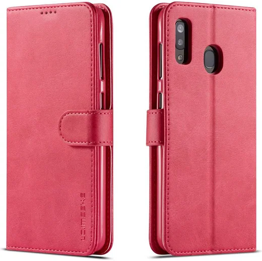 Samsung Galaxy A40 Stand Portemonnee Bookcase Hoesje Roze afbeelding 2