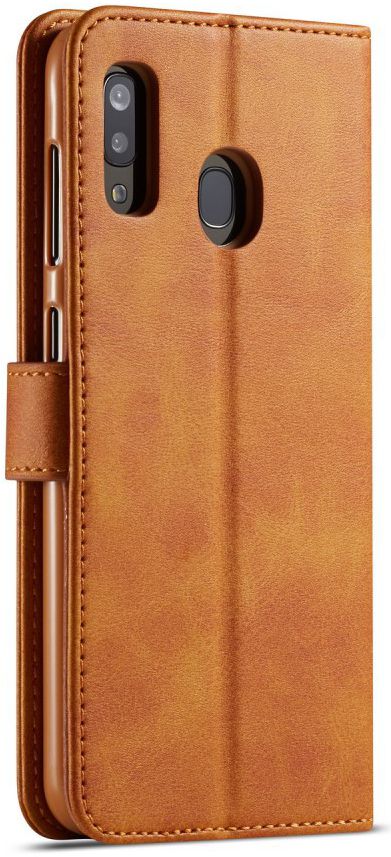 Samsung Galaxy A40 Stand Portemonnee Bookcase Hoesje Bruin afbeelding 1