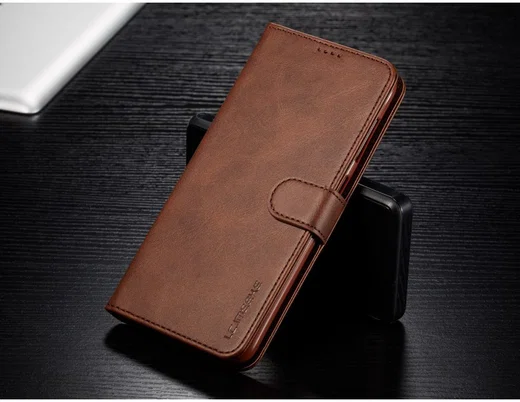Samsung Galaxy A40 Stand Portemonnee Bookcase Hoesje Donkerbruin afbeelding 18