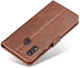 Samsung Galaxy A40 Stand Portemonnee Bookcase Hoesje Donkerbruin afbeelding 8