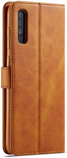 Samsung Galaxy A70 Stand Portemonnee Bookcase Hoesje Bruin afbeelding 1