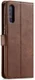 Samsung Galaxy A70 Stand Portemonnee Bookcase Hoesje Donkerbruin afbeelding 4
