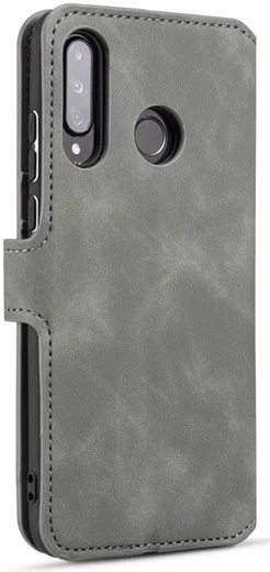 Huawei P30 Lite Retro Portemonnee Hoesje Grijs afbeelding 5