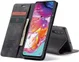 Samsung Galaxy A70 Retro Portemonnee Hoesje Zwart afbeelding 8
