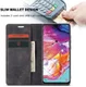 Samsung Galaxy A70 Retro Portemonnee Hoesje Zwart afbeelding 6
