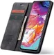 Samsung Galaxy A70 Retro Portemonnee Hoesje Zwart afbeelding 1
