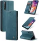 Samsung Galaxy A70 Retro Portemonnee Hoesje Blauw afbeelding 10