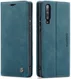 Samsung Galaxy A70 Retro Portemonnee Hoesje Blauw afbeelding 11