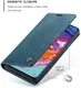 Samsung Galaxy A70 Retro Portemonnee Hoesje Blauw afbeelding 4