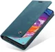 Samsung Galaxy A70 Retro Portemonnee Hoesje Blauw afbeelding 9