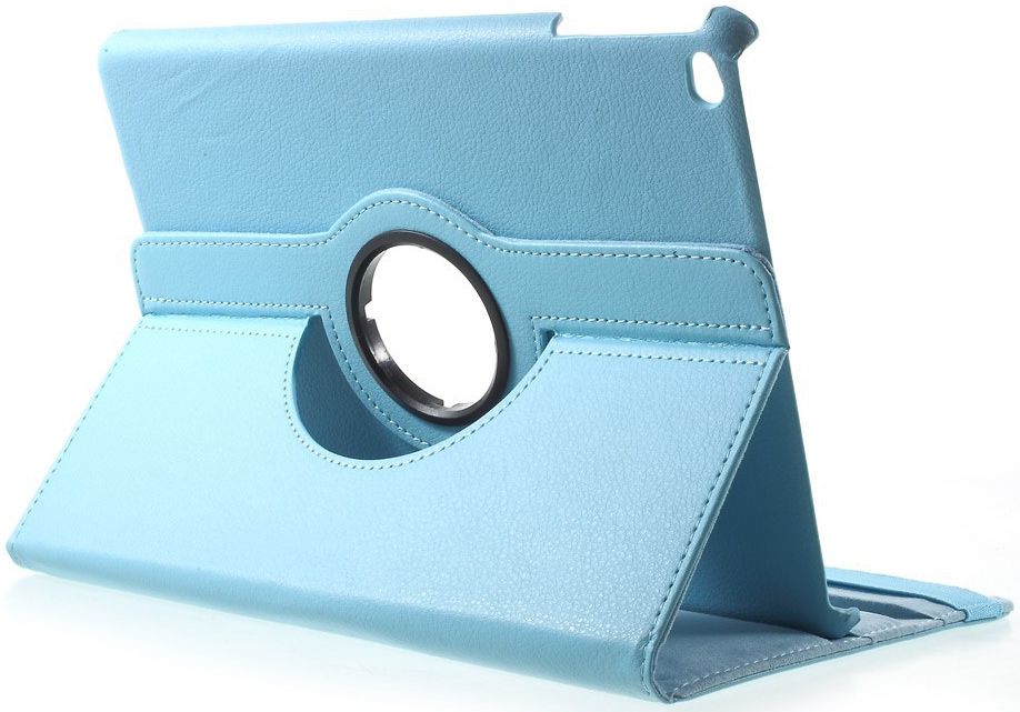 Apple iPad 2017 / 2018 / Air / Air 2 360° Draaibare Hoes Blauw afbeelding 2