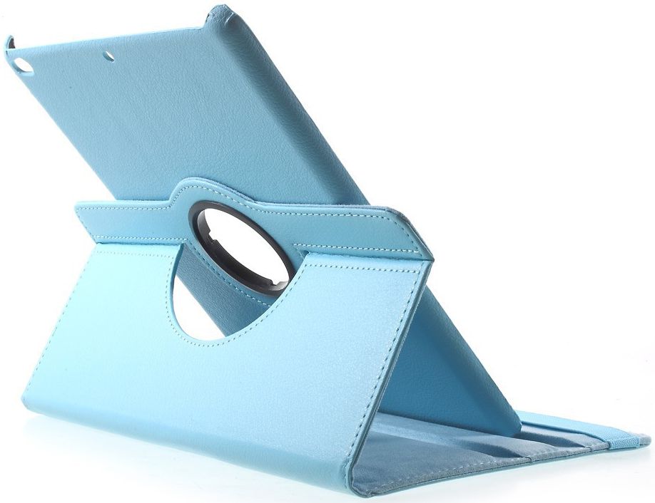 Apple iPad 2017 / 2018 / Air / Air 2 360° Draaibare Hoes Blauw afbeelding 3