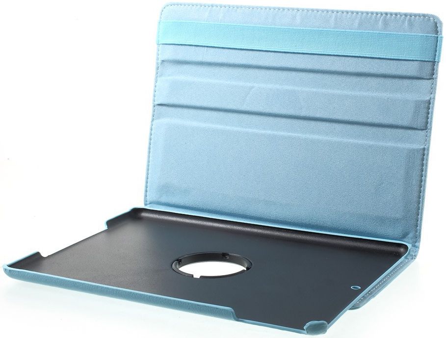 Apple iPad 2017 / 2018 / Air / Air 2 360° Draaibare Hoes Blauw afbeelding 4
