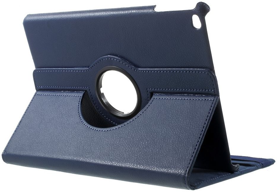 Apple iPad 2017 / 2018 / Air / Air 2 360° Draaibare Hoes Donker Blauw afbeelding 6
