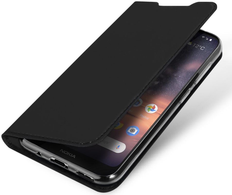 Dux Ducis Nokia 3.2 Bookcase Hoesje Zwart afbeelding 1