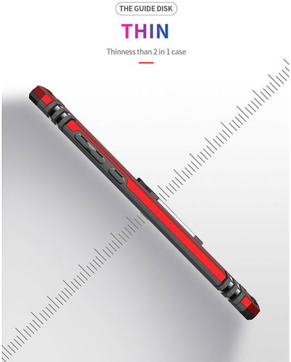 Huawei P30 Lite Hybride Hoesje met Kickstand Zwart afbeelding 5