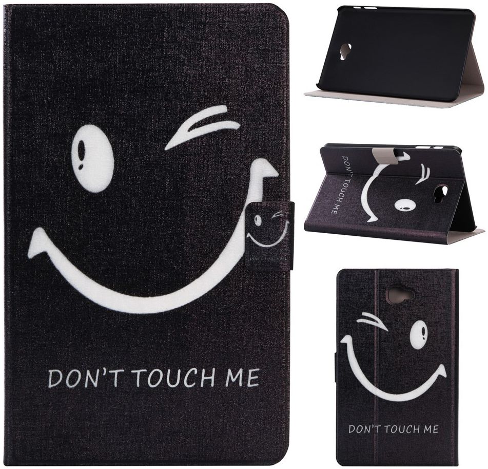 Samsung Galaxy Tab A 10.1 (2016) Portemonnee Hoesje Smile afbeelding 6