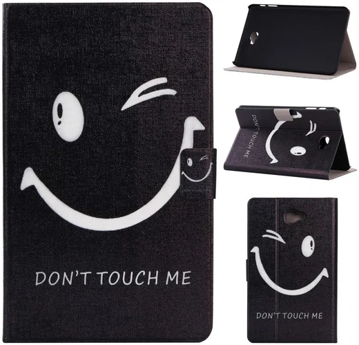 Samsung Galaxy Tab A 10.1 (2016) Portemonnee Hoesje Smile afbeelding 6