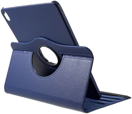 Apple iPad Pro 12.9 (2018) 360° Draaibare Hoes Donker Blauw afbeelding 4
