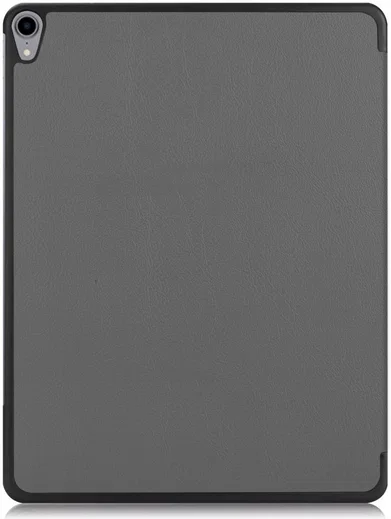 Apple iPad Pro 12.9 (2018) Tri-Fold Flip Case Grijs afbeelding 4