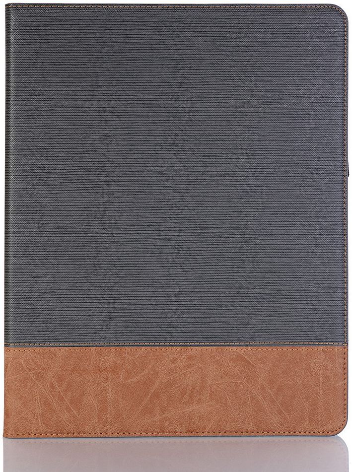 Apple iPad Pro 12.9 (2018) Linnen Portemonnee Hoesje Zwart afbeelding 1