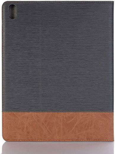 Apple iPad Pro 12.9 (2018) Linnen Portemonnee Hoesje Zwart afbeelding 4