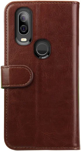 Rosso Element Motorola One Vision Hoesje Book Cover Bruin afbeelding 5