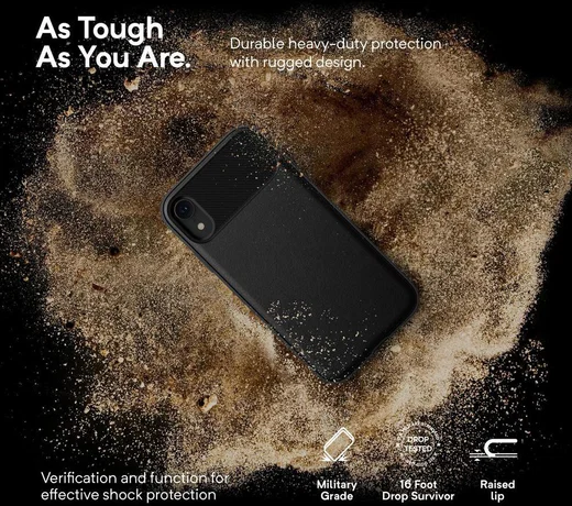 Caseology Vault Apple iPhone XR Hoesje Zwart afbeelding 4