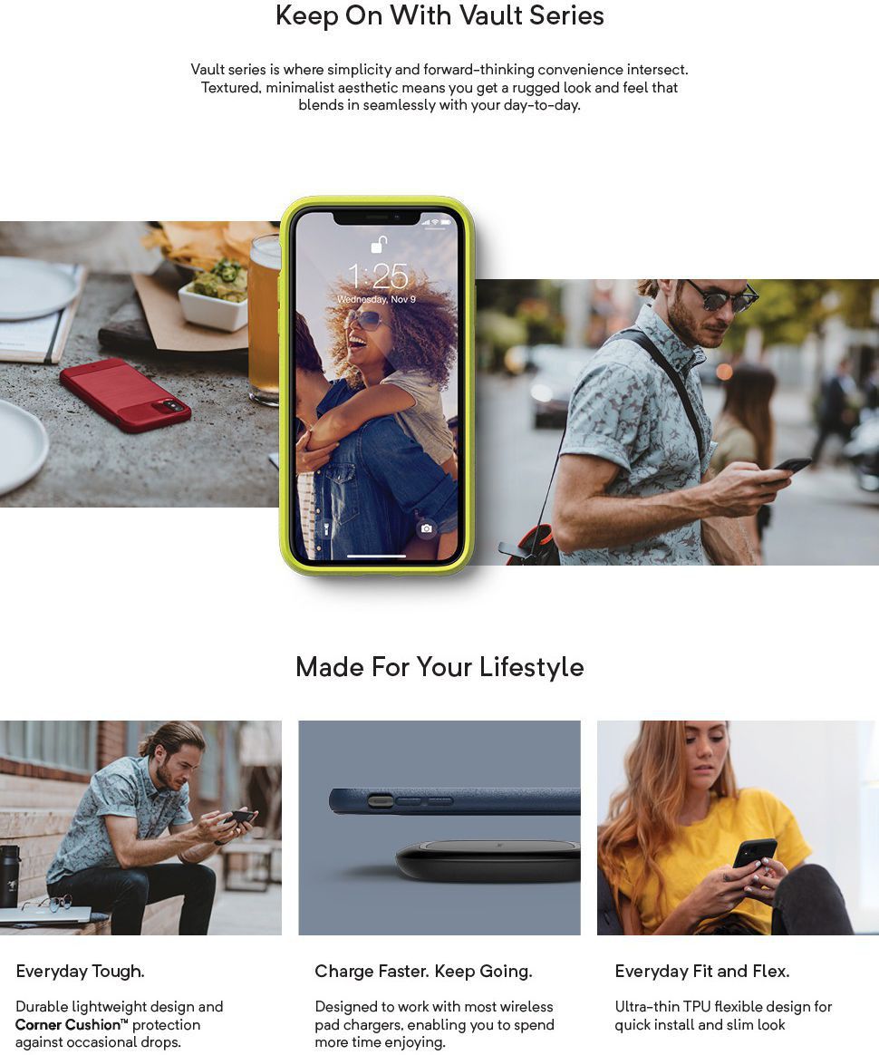 Caseology Vault Apple iPhone XS Max Hoesje Zwart afbeelding 10