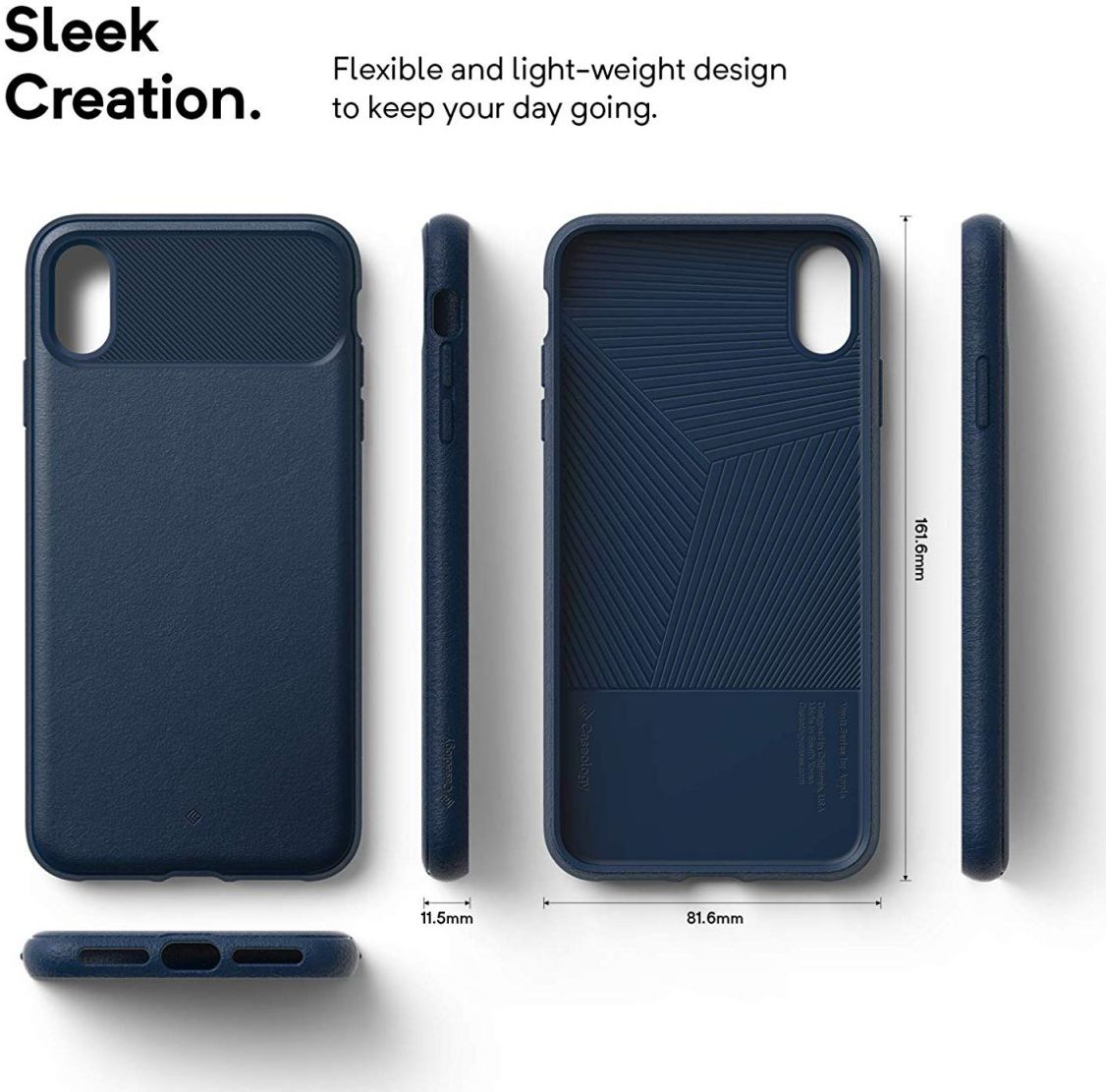 Caseology Vault Apple iPhone XS Max Hoesje Blauw afbeelding 8
