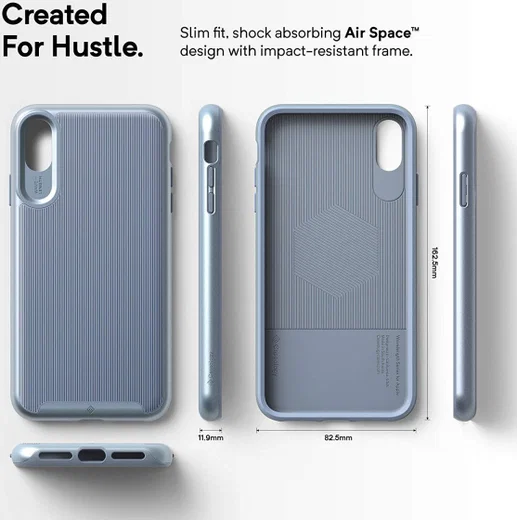 Caseology Wavelength Apple iPhone XS Max Hoesje Licht Blauw afbeelding 2