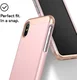 Caseology Savoy Apple iPhone XS / X Hoesje Roze Goud afbeelding 2