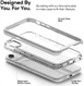 Caseology Skyfall Apple iPhone XR Hoesje Transparant/Zilver afbeelding 2
