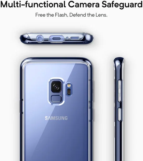 Caseology Skyfall Samsung Galaxy S9 Hoesje Transparant/Blauw afbeelding 6