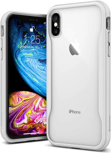 Caseology Coastline Apple iPhone XS / X Hoesje Transparant/Wit afbeelding 1