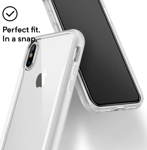 Caseology Coastline Apple iPhone XS / X Hoesje Transparant/Wit afbeelding 2