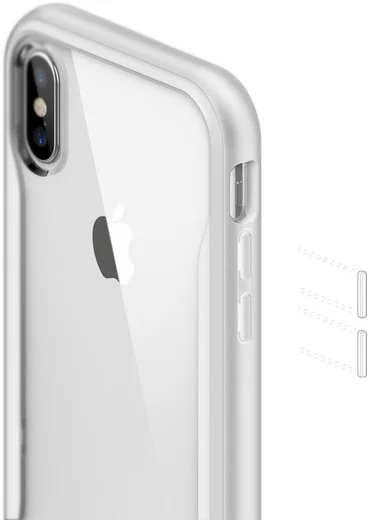 Caseology Coastline Apple iPhone XS / X Hoesje Transparant/Wit afbeelding 6