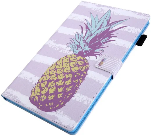 Samsung Galaxy Tab A 10.1 (2019) Portemonnee Hoesje Ananas Print afbeelding 4