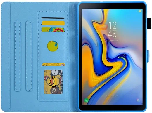 Samsung Galaxy Tab A 10.1 (2019) Portemonnee Hoesje Olifant Print afbeelding 2