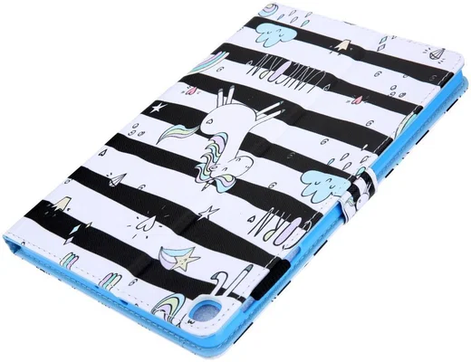 Samsung Galaxy Tab A 10.1 (2019) Portemonnee Hoesje Unicorn Print afbeelding 6