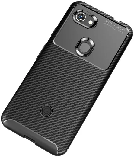 Google Pixel 3a Siliconen Carbon Hoesje Zwart afbeelding 11