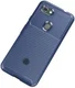 Google Pixel 3a Siliconen Carbon Hoesje Blauw afbeelding 2
